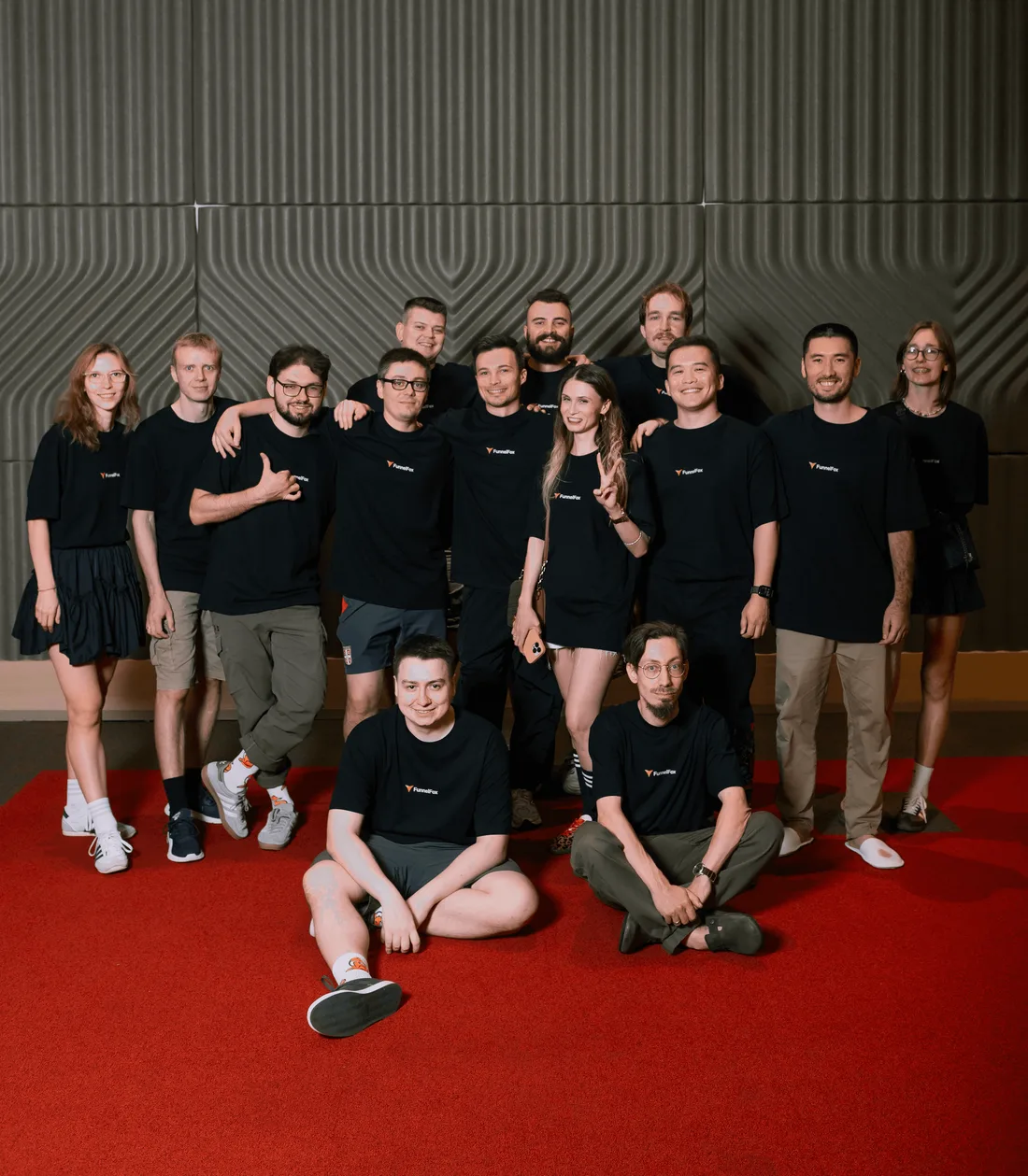 The FunnelFox team together at an offsite