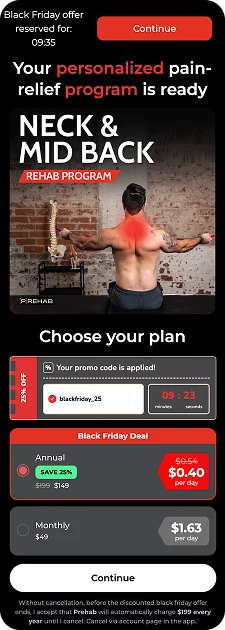 black friday offer structure