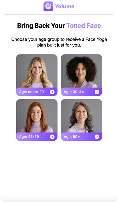 Yolume web2app funnel — screen 1