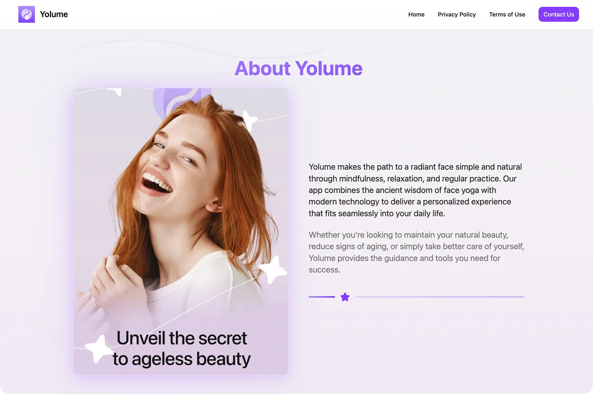 Yolume website