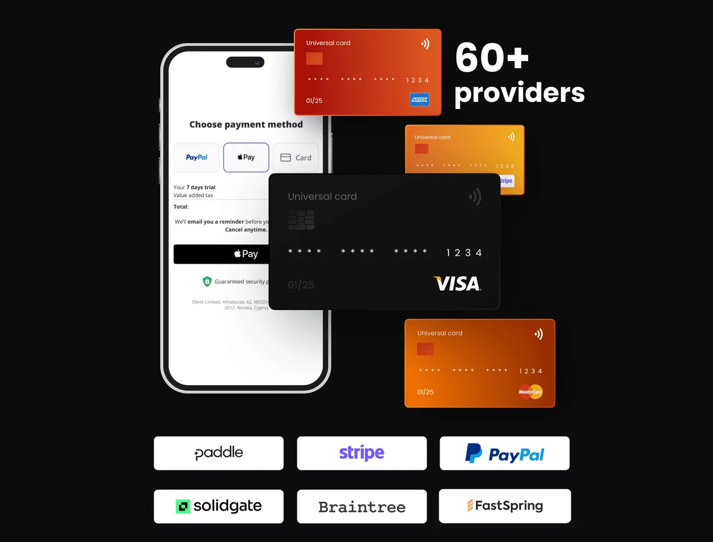 FunnelFox Billing · 60+ providers